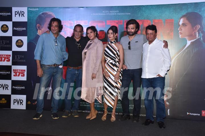 Celebrities at the trailer launch of upcoming film Section 375!