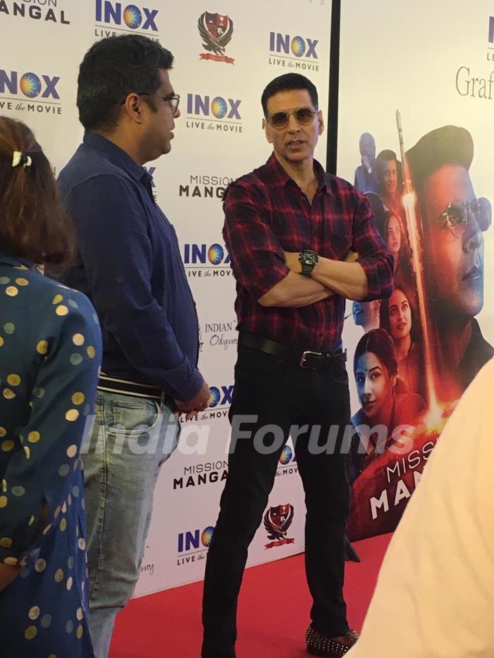 Akshay Kumar at the promotions of Mission Mangal!