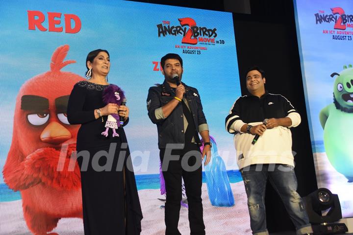 Kapil Sharma, Kiku Sharda and Archana Puran Singh were snapped at the Angry Birds Press Meet!