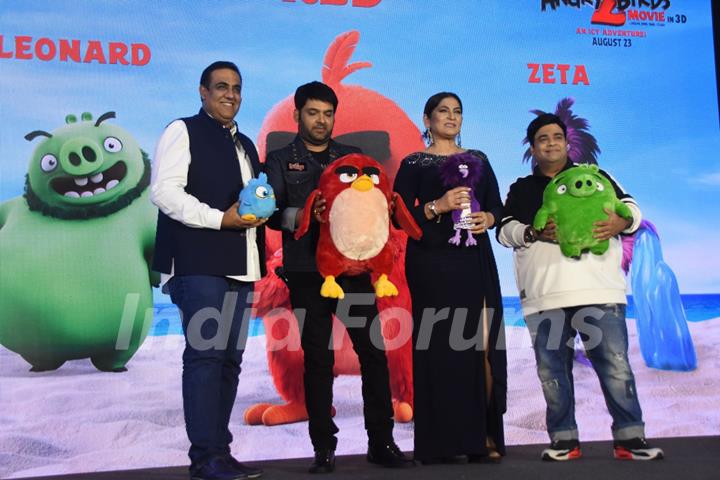 Kapil Sharma, Kiku Sharda and Archana Puran Singh were snapped at the Angry Birds Press Meet!