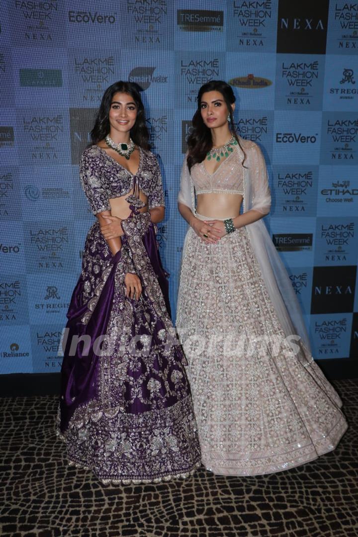 Pooja Hegde and Diana Penty snapped at Lakme Fashion Week!