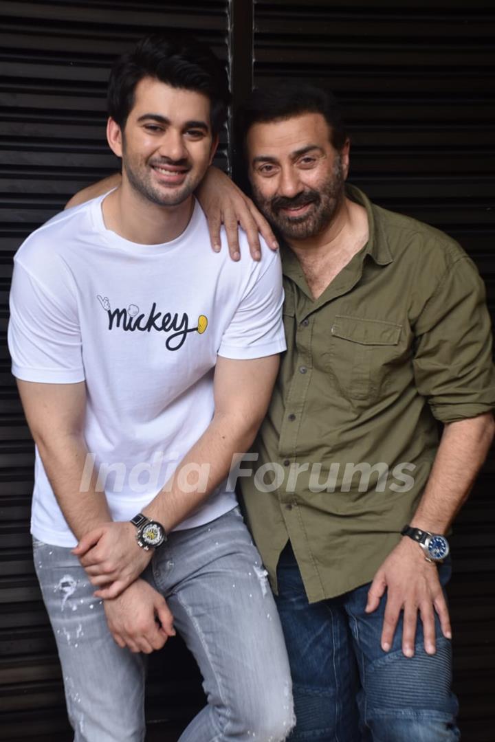 Karan Deol and Kallirroi Tziafeta at the promotions of Pal Pal Dil Ke Paas!