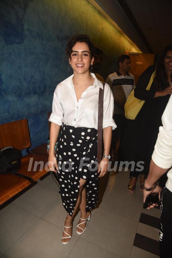 Sanya Malhotra at the special screening of Chhichhore!