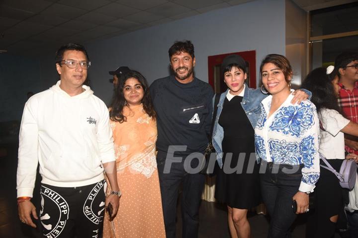 Sajid Nadiadwala and Chunky Pandey at the special screening of Chhichhore!