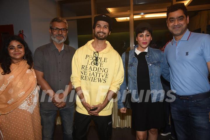 Nitesh Tiwari and Shahid Kapoor at the special screening of Chhichhore!