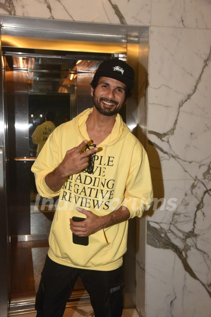 Shahid Kapoor Iqbal at the special screening of Chhichhore!