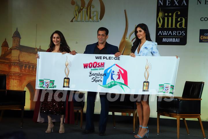 Madhuri Dixit, Salman Khan and Katrina Kaif at IIFA awards press meet!