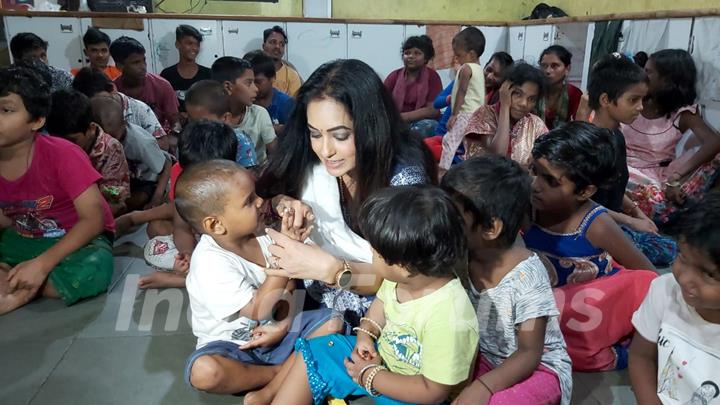 Sangeeta Kapure in Orphanage