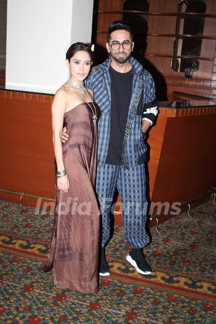 Ayushamann Khurrana and Nushrat Bharucha at the promotions of Dream Girl!