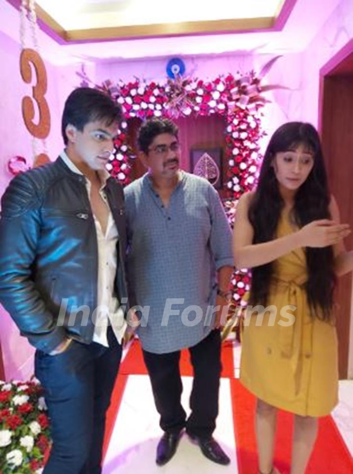 Mohsin Khan, Rajan Shahi and Shivangi Joshi