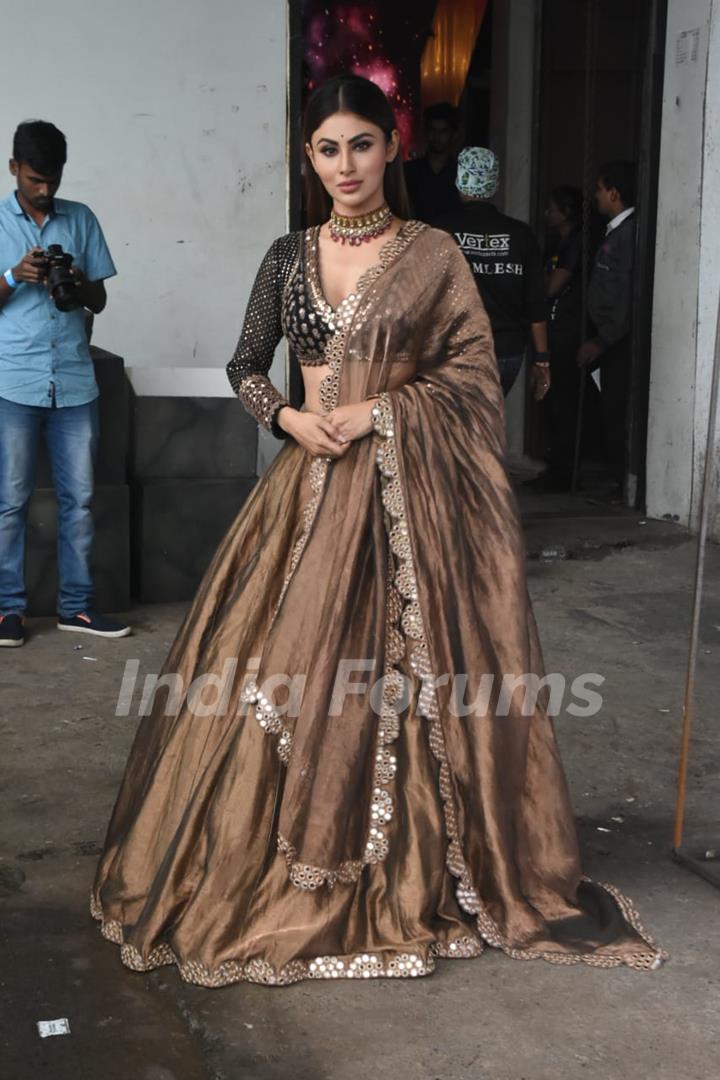 Mouni Roy snapped at the sets of Made In China