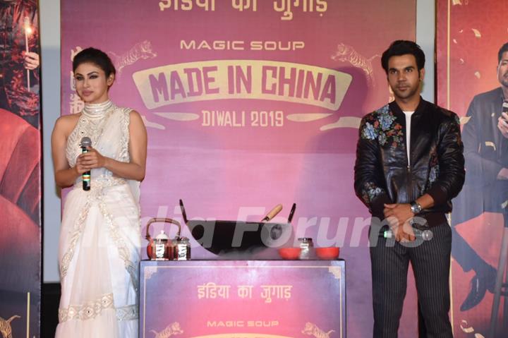 Rajkummar Rao and Mouni Roy at the trailer launch of Made In China!