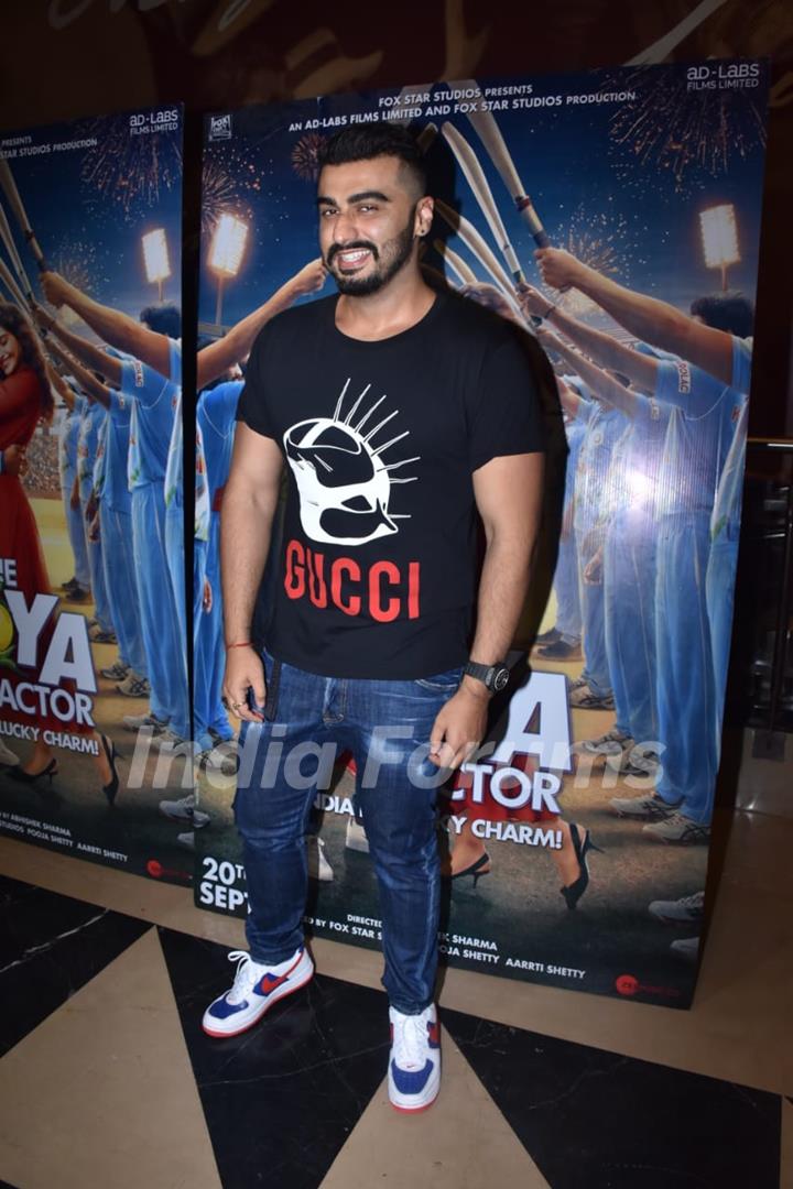 Arjun Kapoor at the special screening of The Zoya Factor!