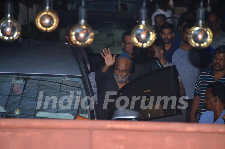 Rajinikanth snapped around the town