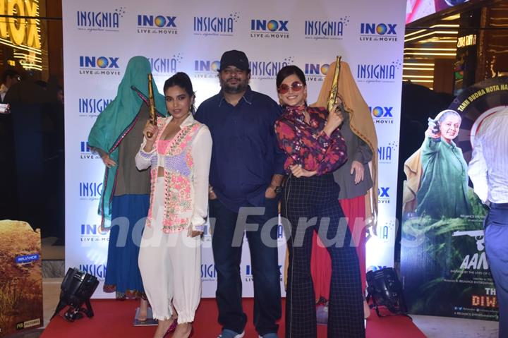 Taapsee Pannu and Bhumi Pednekar at the trailer launch of Saand Ki Aankh