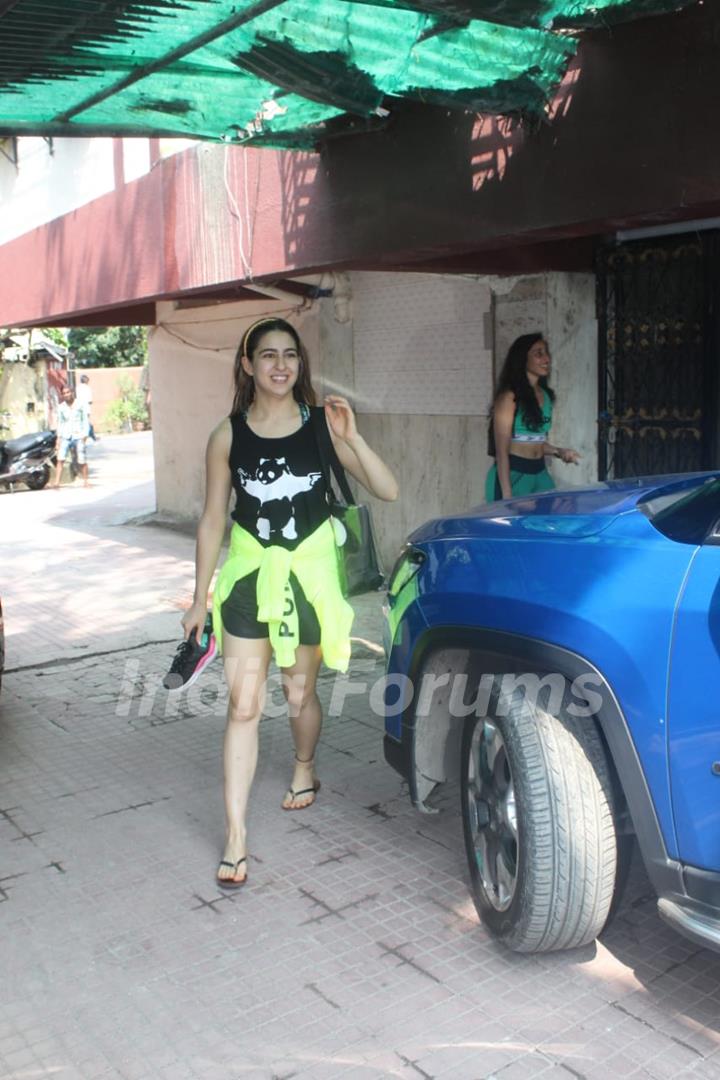 Sara Ali Khan snapped outside gym!