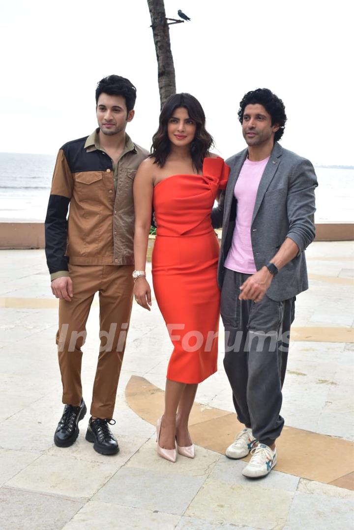 Priyanka Chopra and Farhan Akhtar at the promotions of The Sky is Pink!