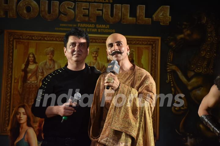 Akshay Kumar and Sajid Nadiadwala at Housefull 4’s trailer launch