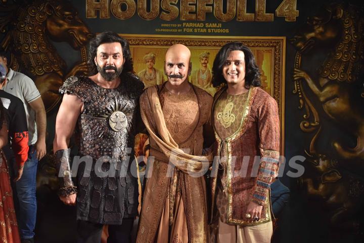 Akshay Kumar, Riteish Deshmukh, Bobby Deol at Housefull 4’s trailer launch