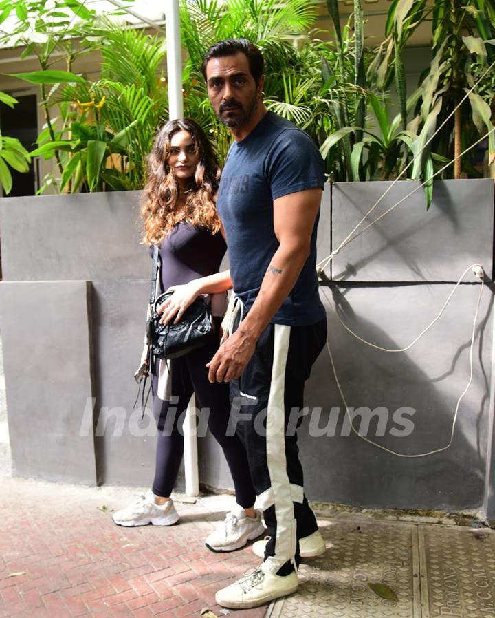 Arjun Rampal and Gabriella Demetriades around the town!