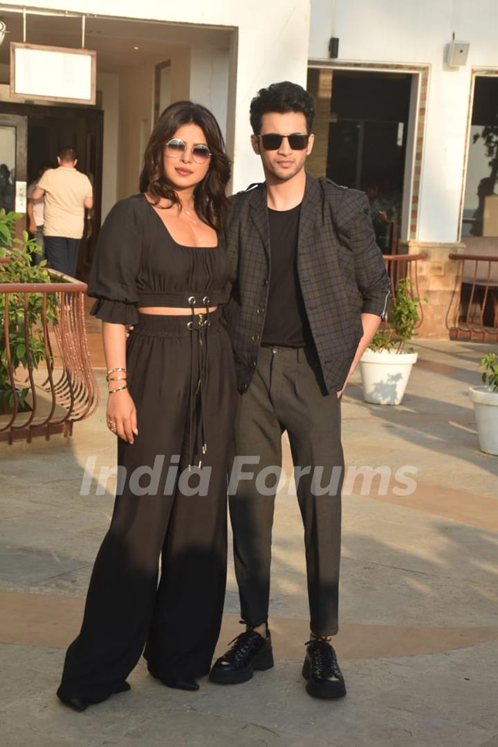 Farhan Akhtar and Priyanka Chopra snapped at the promotions of The Sky is Pink!