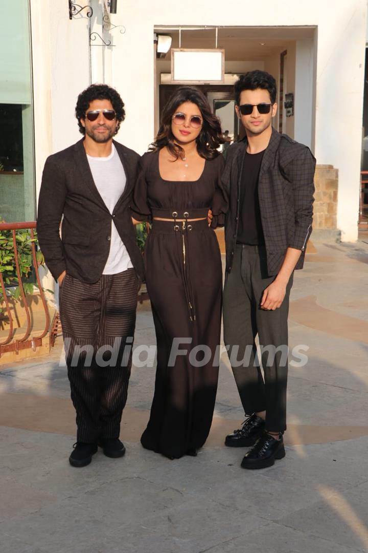 Farhan Akhtar and Priyanka Chopra snapped at the promotions of The Sky is Pink!