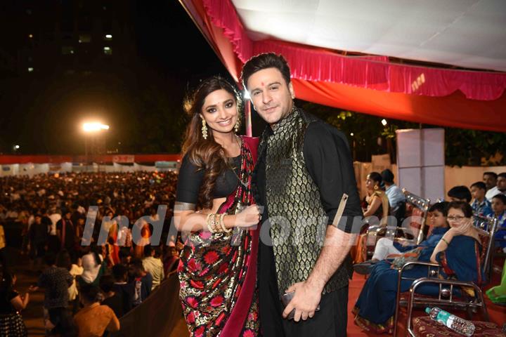 Jia Shankar and Karan Suchak at Tirangaa Dandiya Night