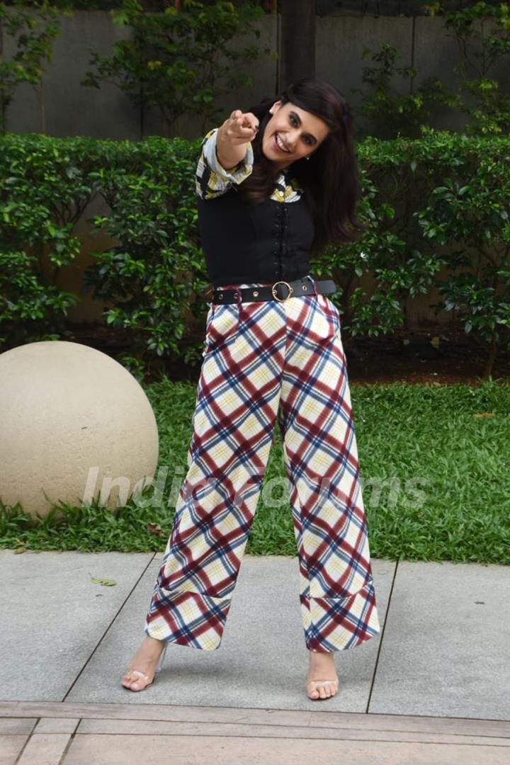 Taapsee Pannu and Bhumi Pednekar at the promotions of Saand Ki Aankh!