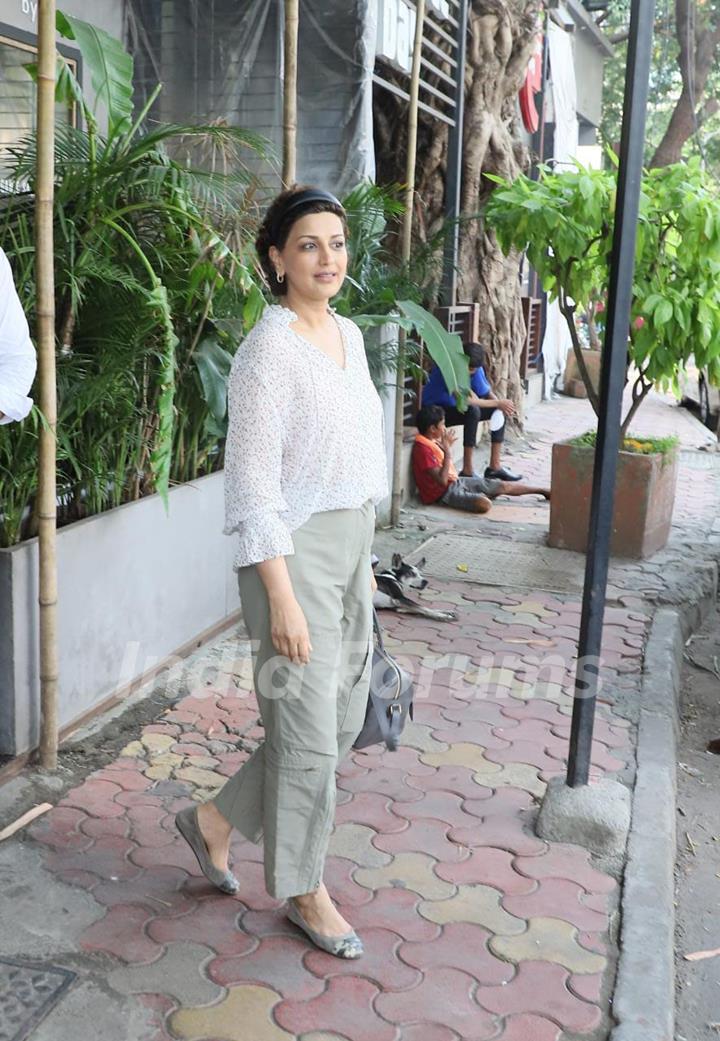 Sonali Bendre snapped around the town!