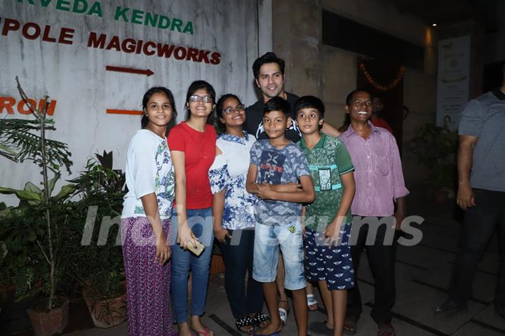 Varun Dhawan was snapped around the town