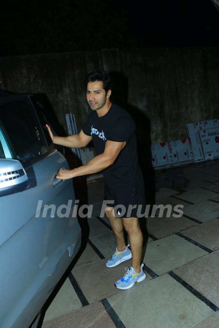 Varun Dhawan was snapped around the town