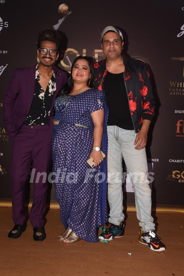 Harsh Limbachiyaa, Bharti Singh and Krushna Abhishek