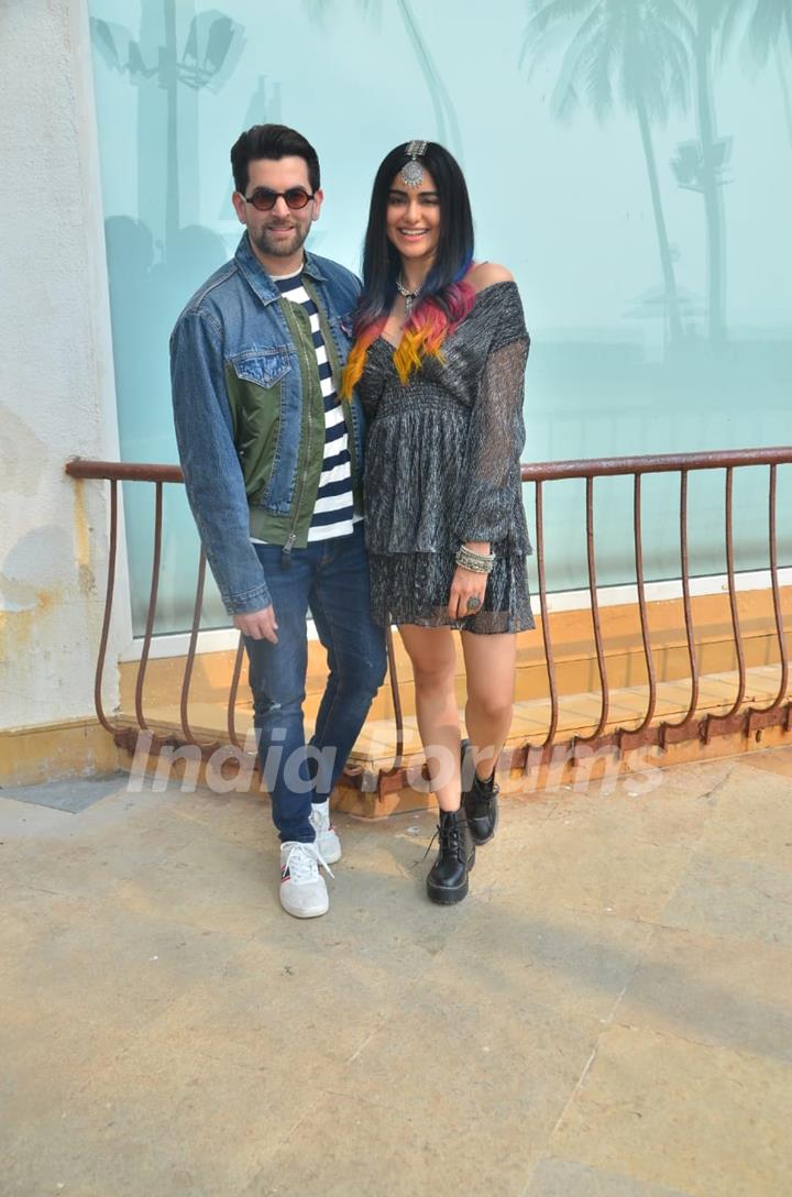 Neil Nitin Mukesh and Adah Sharma at the promotions of Bypass Road!