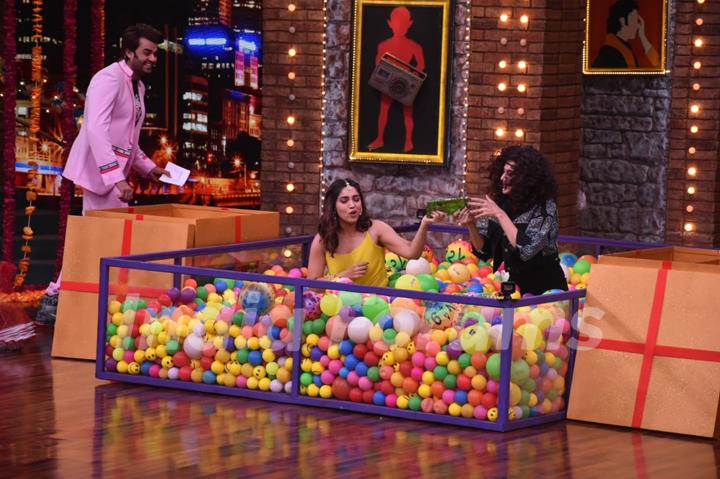 Taapsee Pannu and Bhumi Pednekar promote Saand Ki Aankh on Movie Masti With Manish Paul!