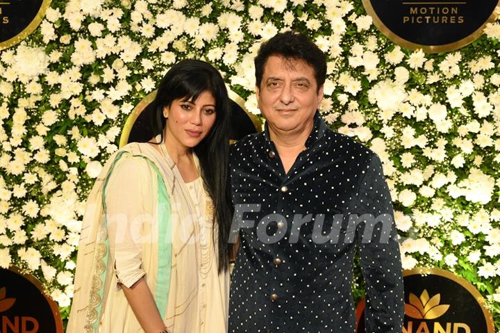 Sajid Nadiadwala with wife