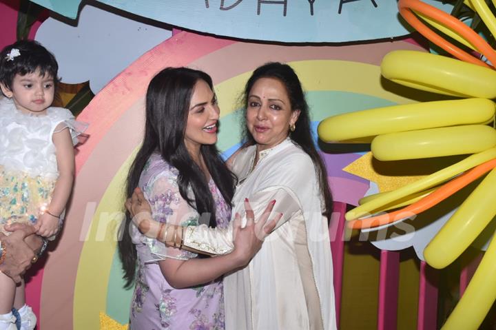 Esha Deol and Hema Malini at Radhya Takhtani's birthday bash!