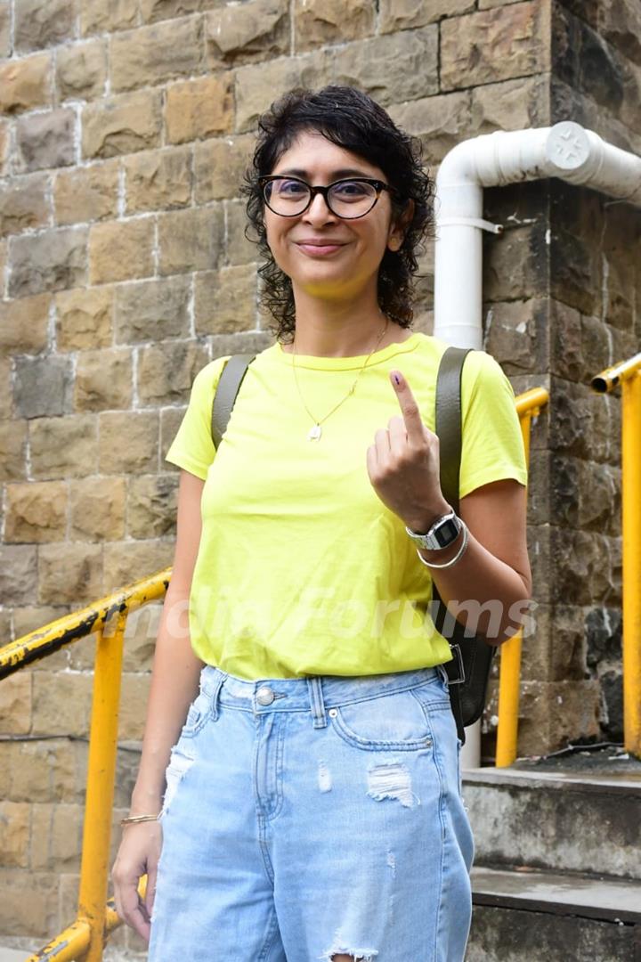 Kiran Rao casts her vote