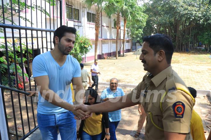 Varun Dhawan casts his vote