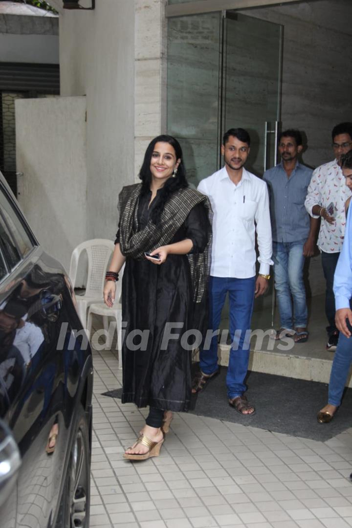 Vidya Balan snapped around the town!