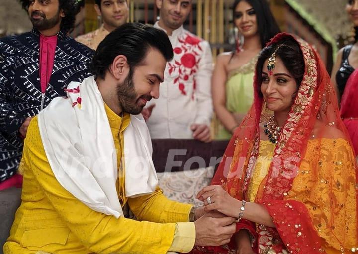 Rohit Sonakshi Engagement Sequence Pictures from Kahaan Hum Kahaan Tum