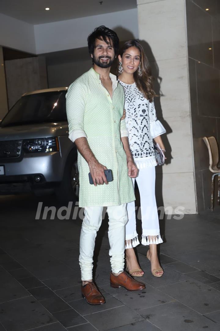 Shahid Kapoor, Mira Rajput Kapoor attend Jackky Bhagnani's Diwali Bash