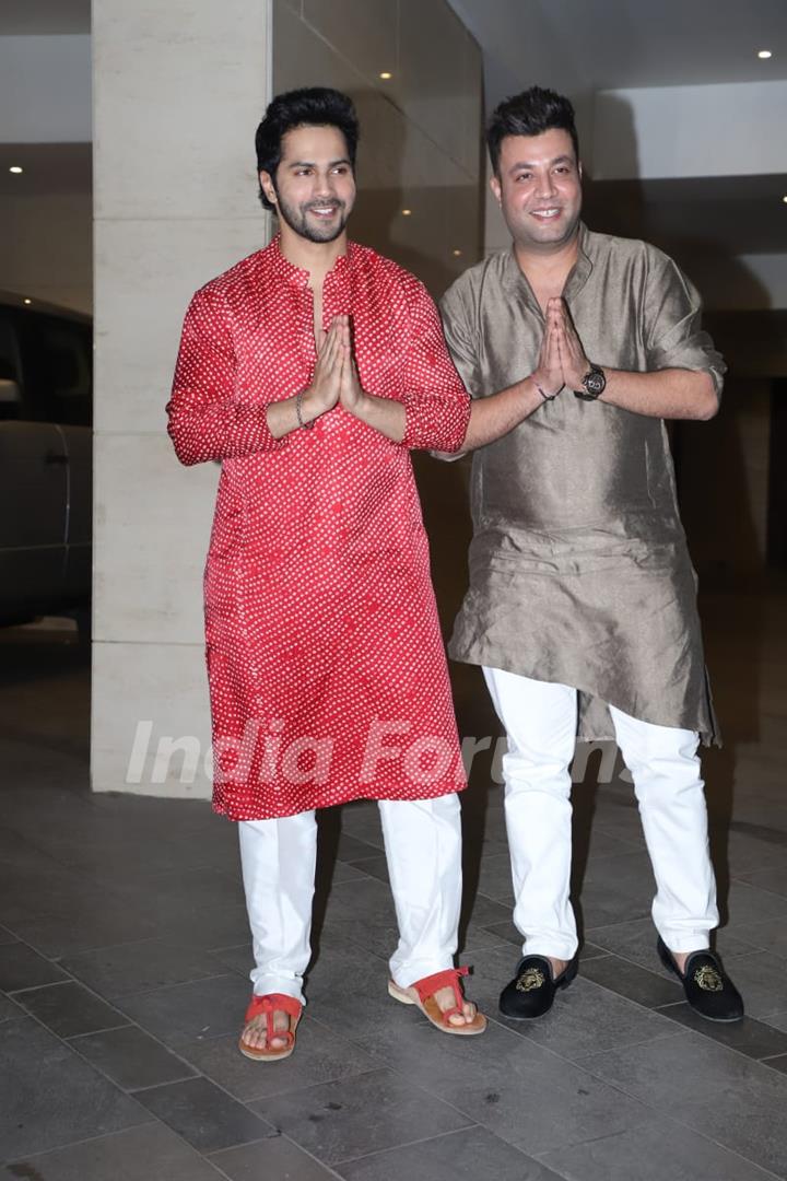 Varun Dhawan, Varun Sharma attend Jackky Bhagnani's Diwali Bash