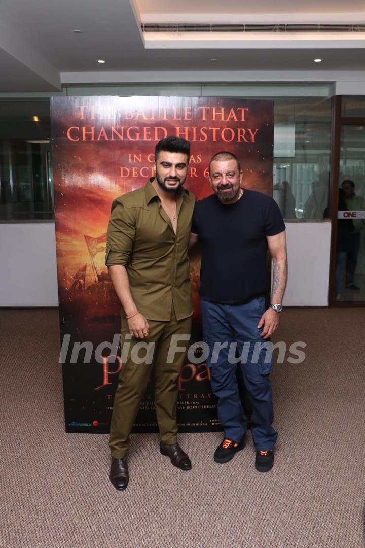 Arjun Kapoor and Sanjay Dutt attend Panipat's trailer launch!