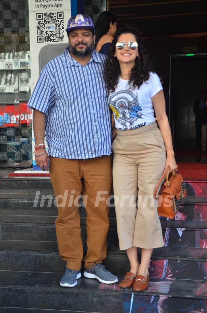 Taapsee Pannu and Tushar Hiranandani papped around the town!