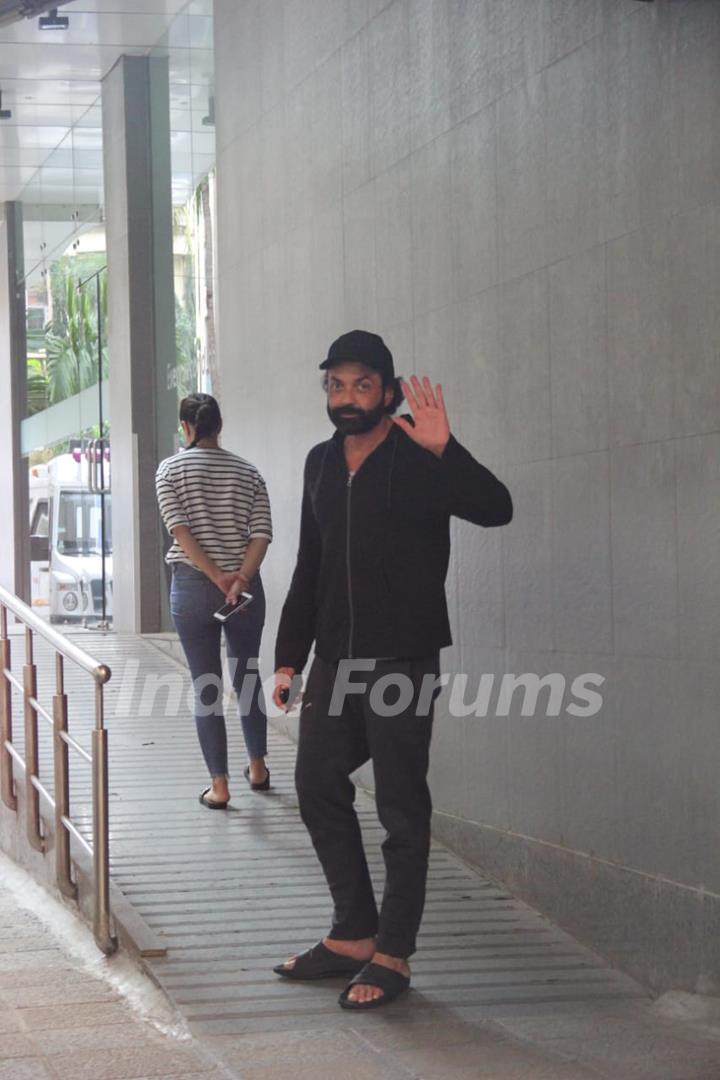 Bobby Deol papped outside a hospital