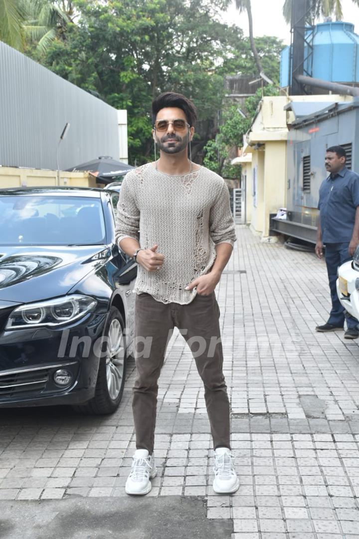 Aparshakti Khurrana at the trailer launch of Pati Patni Aur Woh