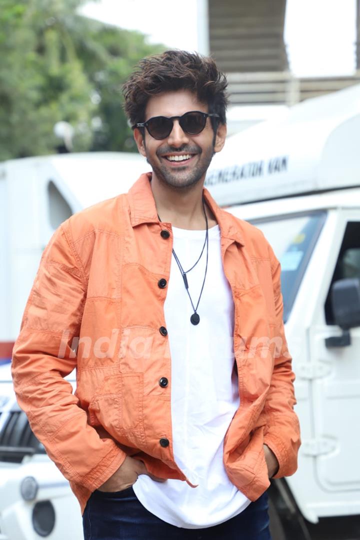 Kartik Aaryan at the trailer launch of Pati Patni Aur Woh