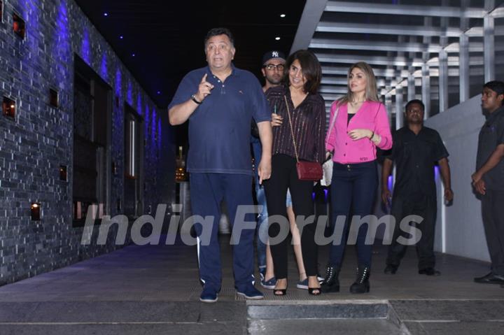 The Kapoor family spotted during an outing