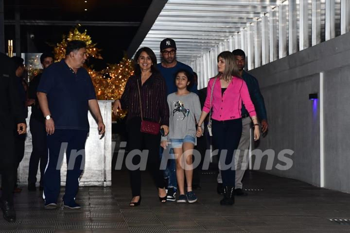 The Kapoor family spotted during an outing