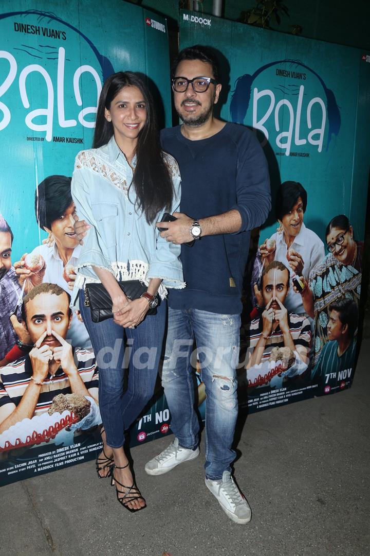 Dinesh Vijan and his wife Pramita Tanwar